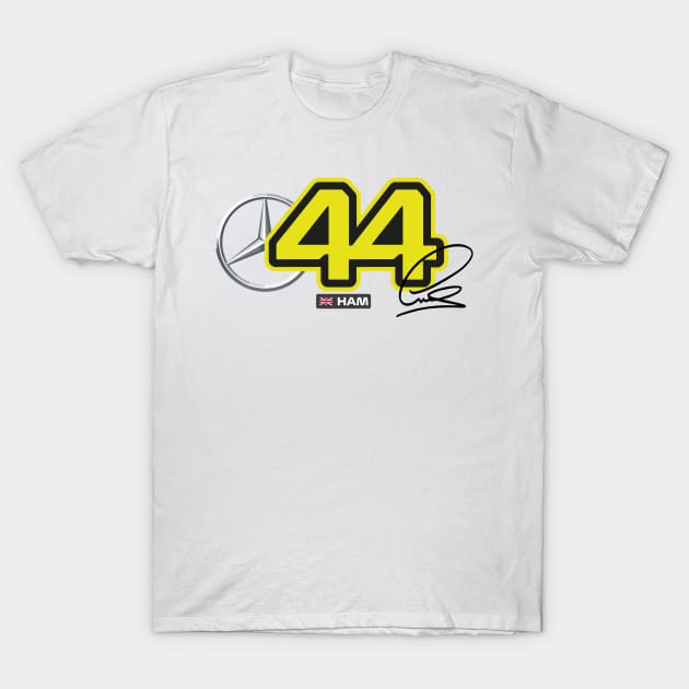 Formula 1 - Lewis Hamilton Number. T-Shirt by Tad